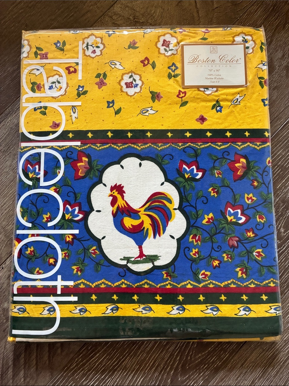 NIP Boston Color Collection 100% Cotton Provence Tablecloth